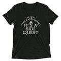I'm Not Procrastinating, It's A Side Quest Men's Tri-Blend Tee Hoodie, Sweatshirt | CoreVibeTees.com (Image 1)
