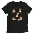 Corgis In Space Men's Tri-Blend Tee Hoodie, Sweatshirt | CoreVibeTees.com (Image 1)