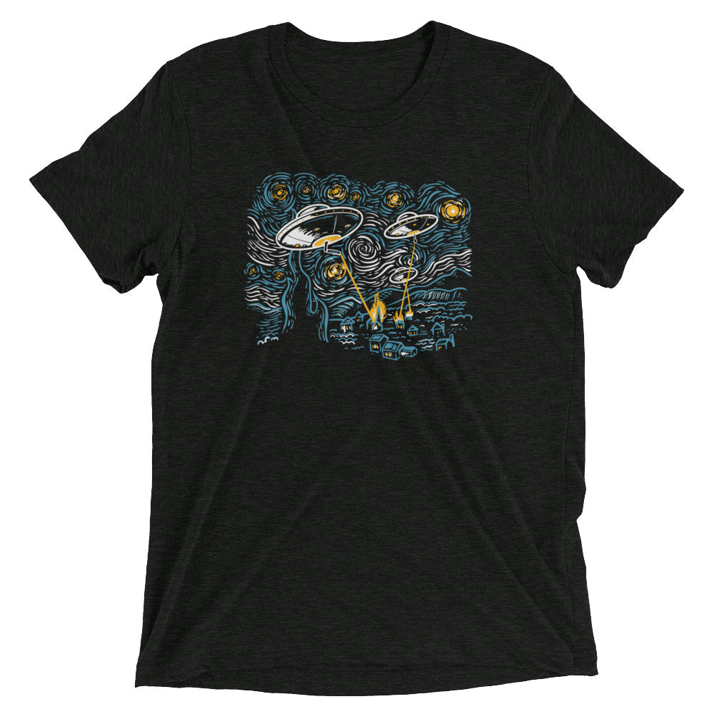 Starry Invasion Men's Tri-Blend Tee Hoodie, Sweatshirt | CoreVibeTees.com (Image 1)