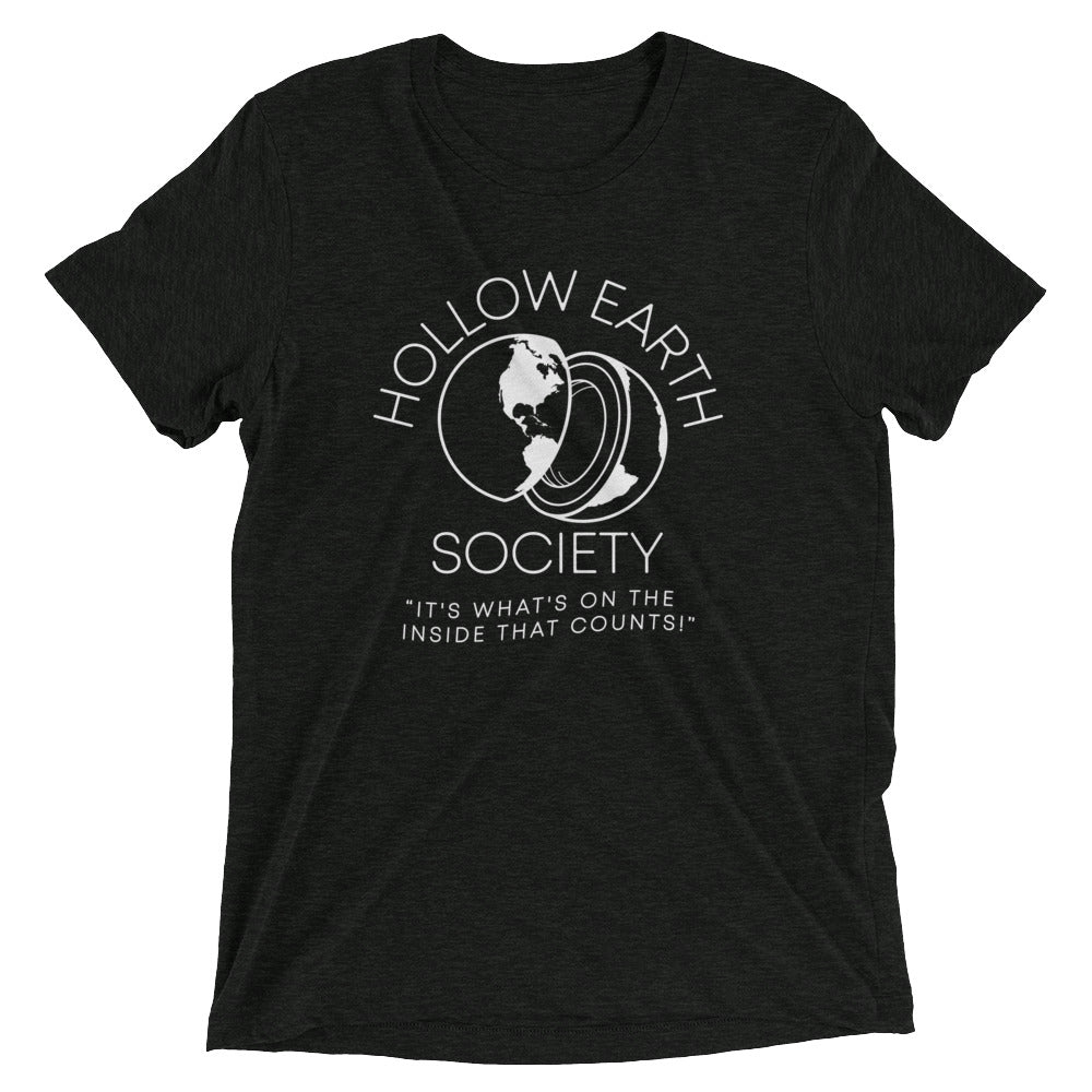 Hollow Earth Society Men's Tri-Blend Tee Hoodie, Sweatshirt | CoreVibeTees.com (Image 1)