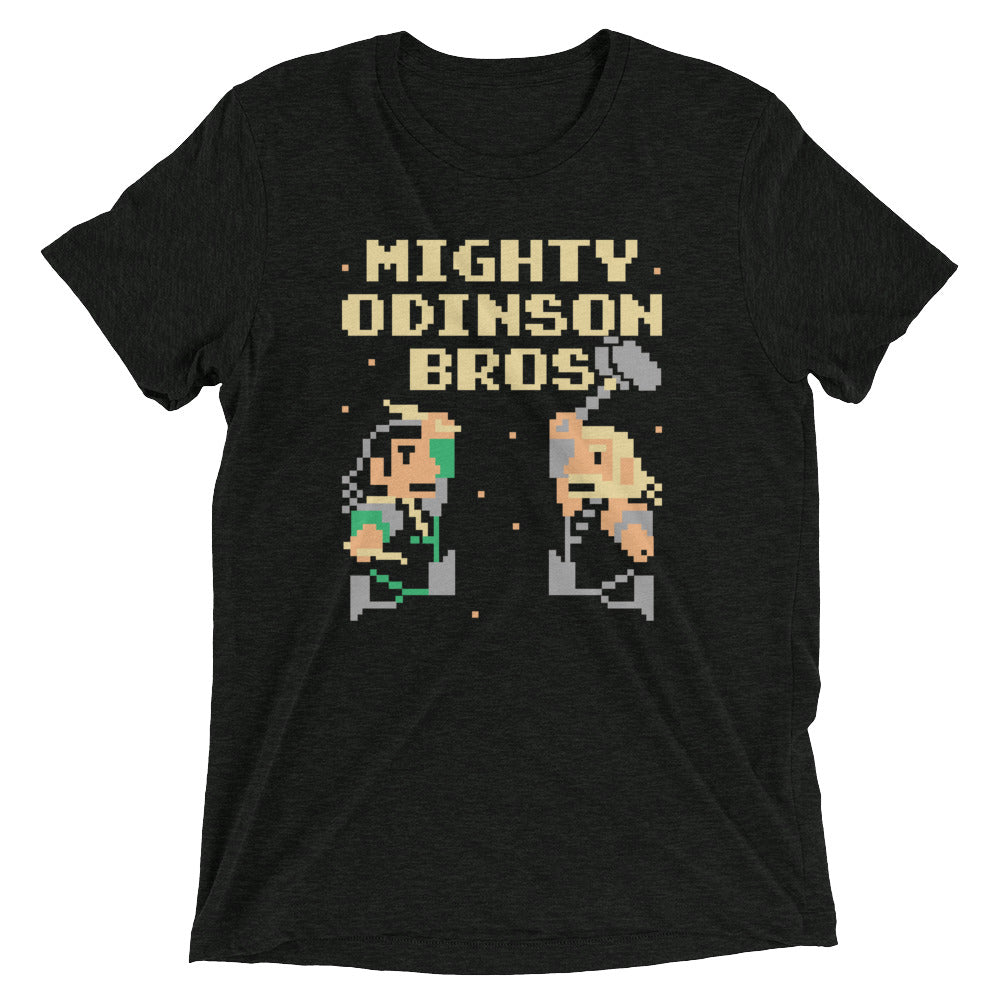 Mighty Odinson Bros Men's Tri-Blend Tee Hoodie, Sweatshirt | CoreVibeTees.com (Image 1)