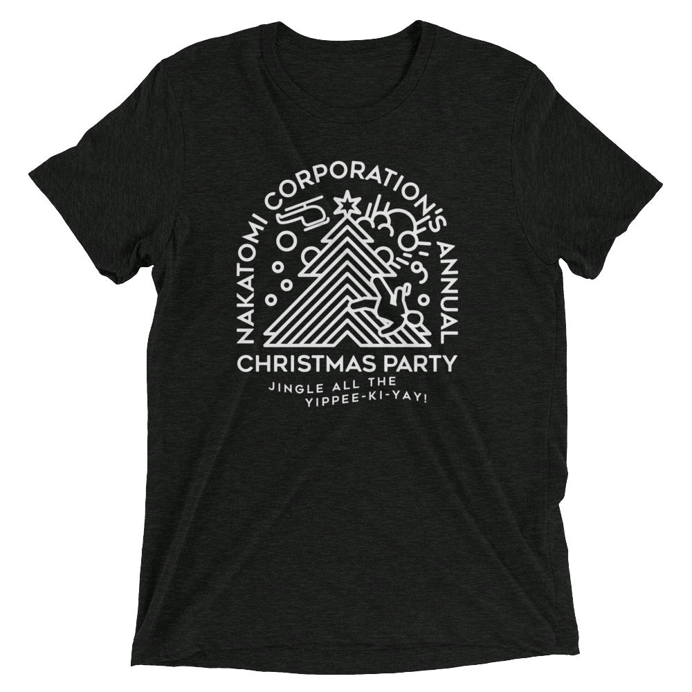 Nakatomi Christmas Party Men's Tri-Blend Tee Hoodie, Sweatshirt | CoreVibeTees.com (Image 2)