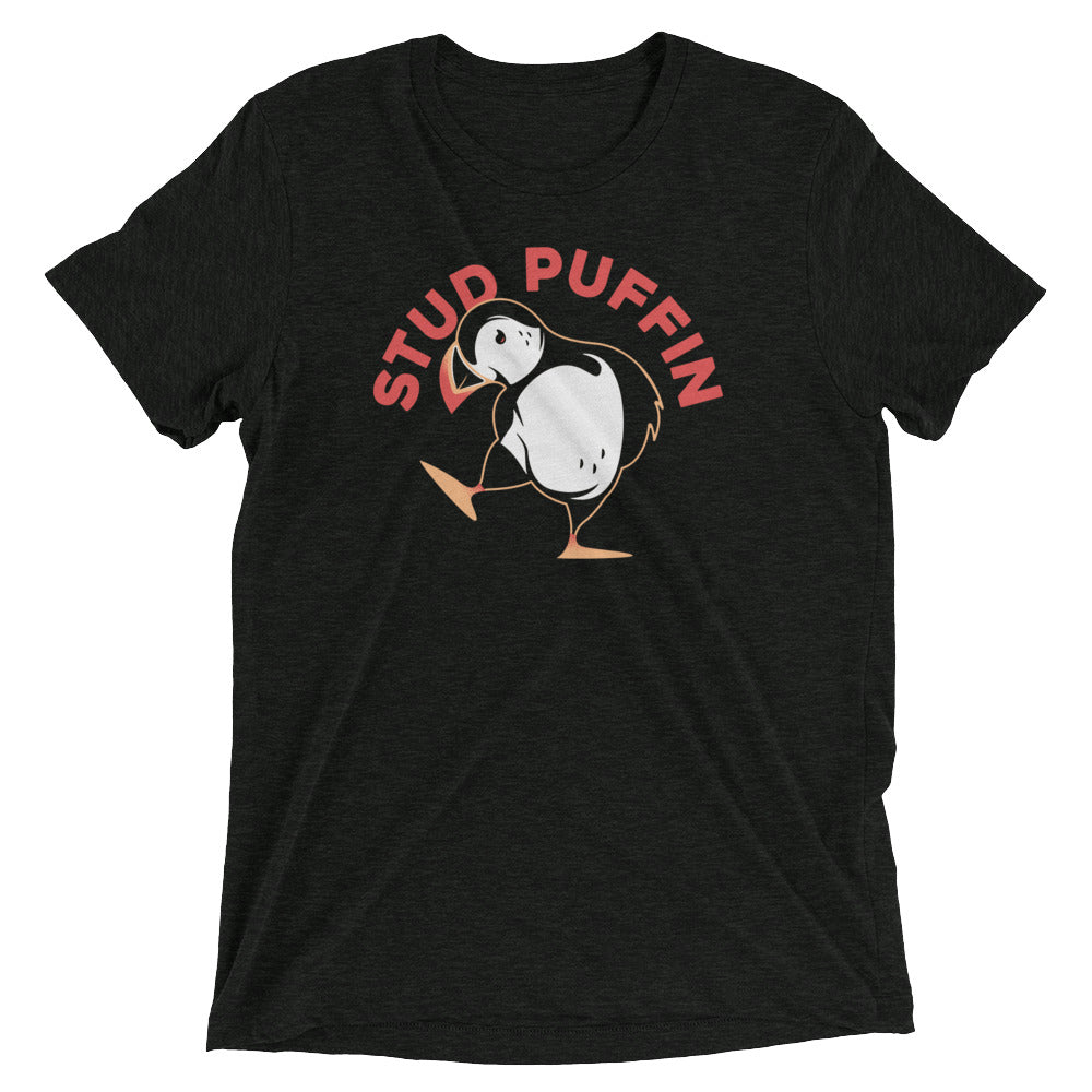 Stud Puffin Men's Tri-Blend Tee Hoodie, Sweatshirt | CoreVibeTees.com (Image 2)