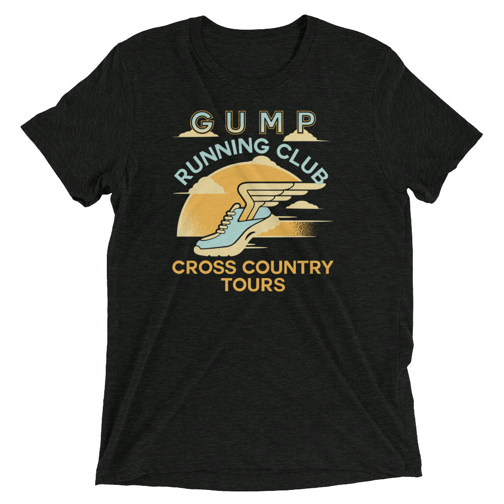 Gump Running Club Men's Tri-Blend Tee Hoodie, Sweatshirt | CoreVibeTees.com (Image 2)