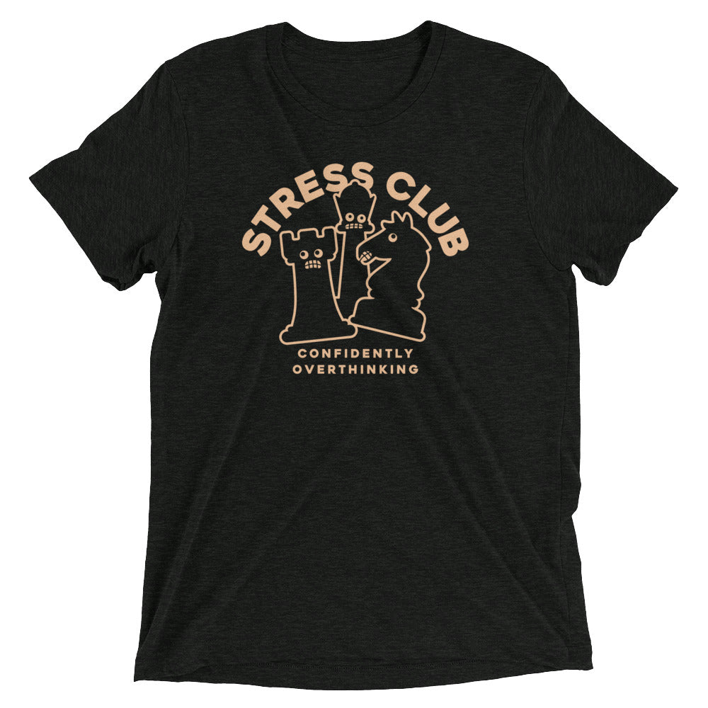 Stress Club Men's Tri-Blend Tee Hoodie, Sweatshirt | CoreVibeTees.com (Image 1)