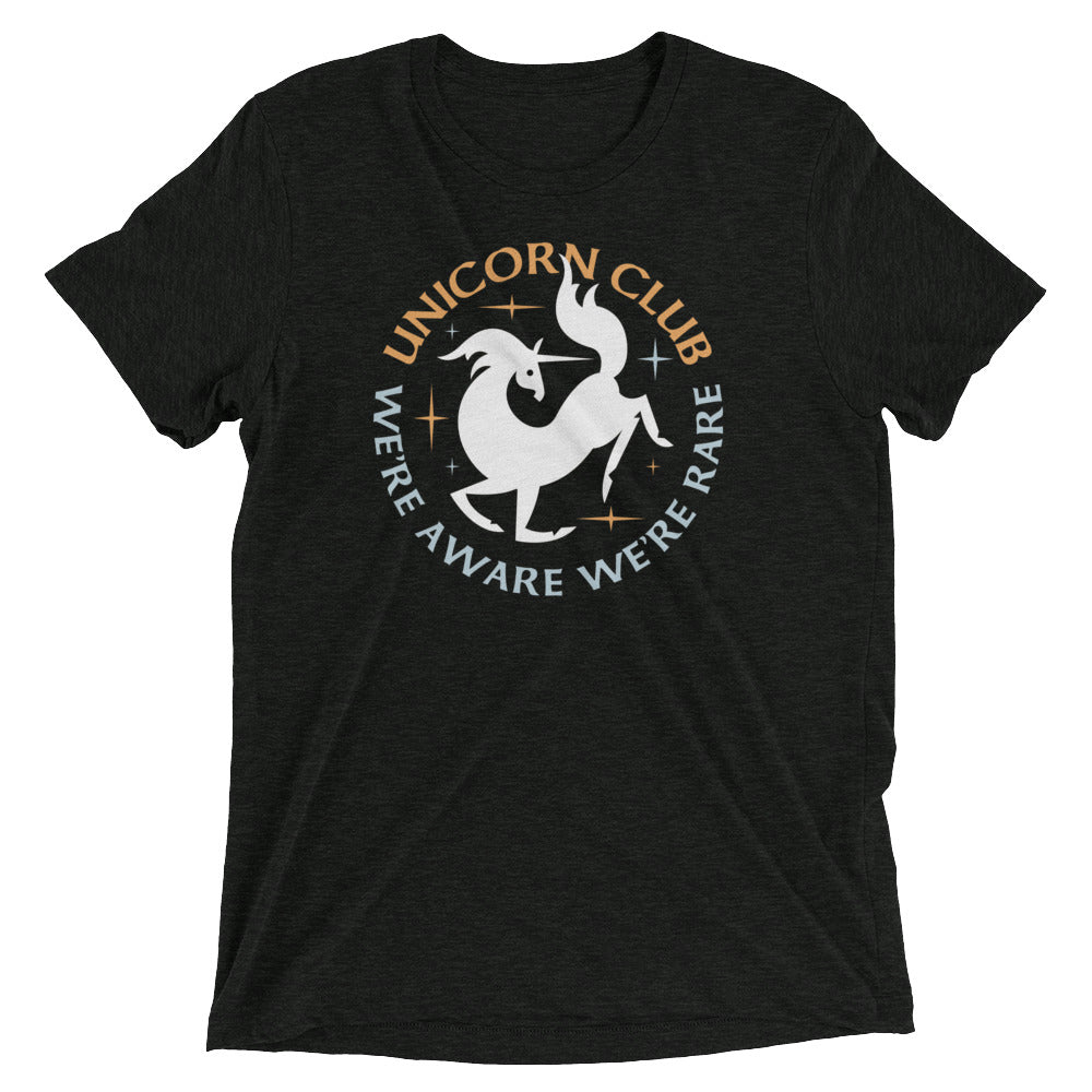 Unicorn Club Men's Tri-Blend Tee Hoodie, Sweatshirt | CoreVibeTees.com (Image 2)