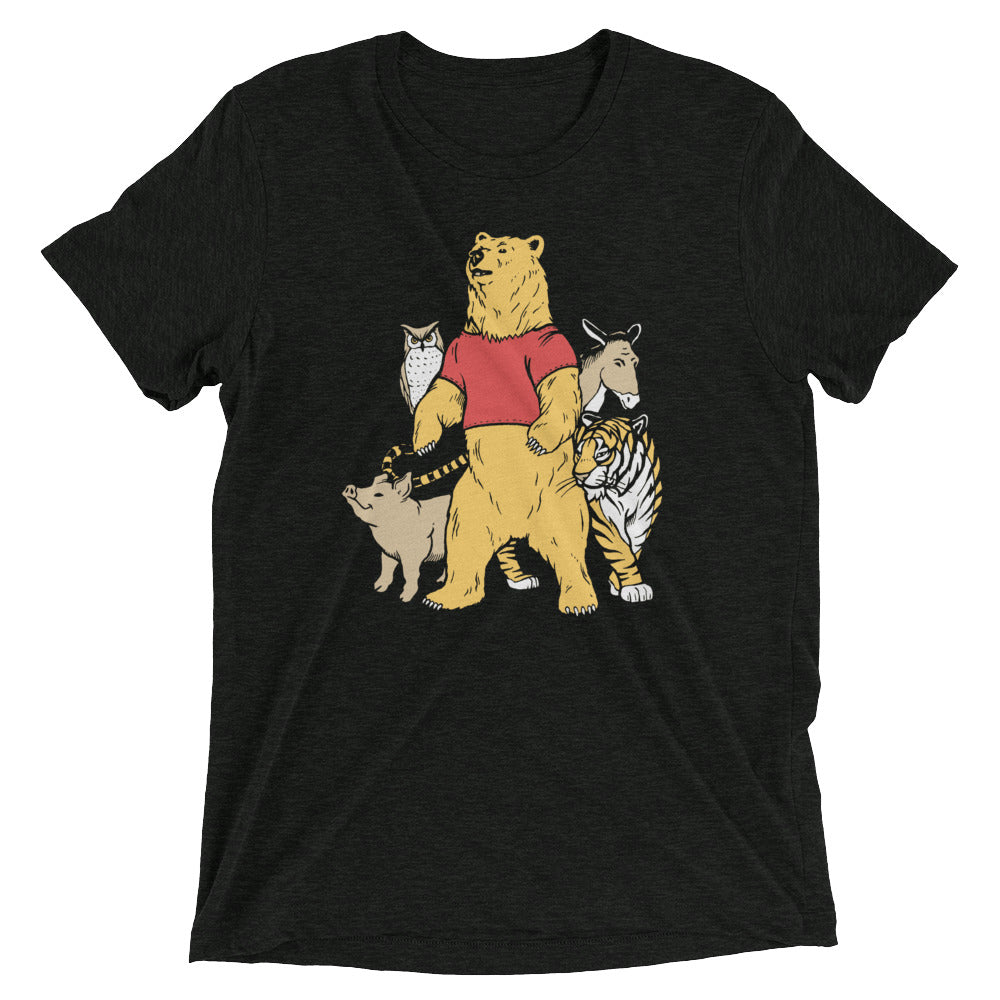 Bear And Friends Men's Tri-Blend Tee Hoodie, Sweatshirt | CoreVibeTees.com (Image 2)