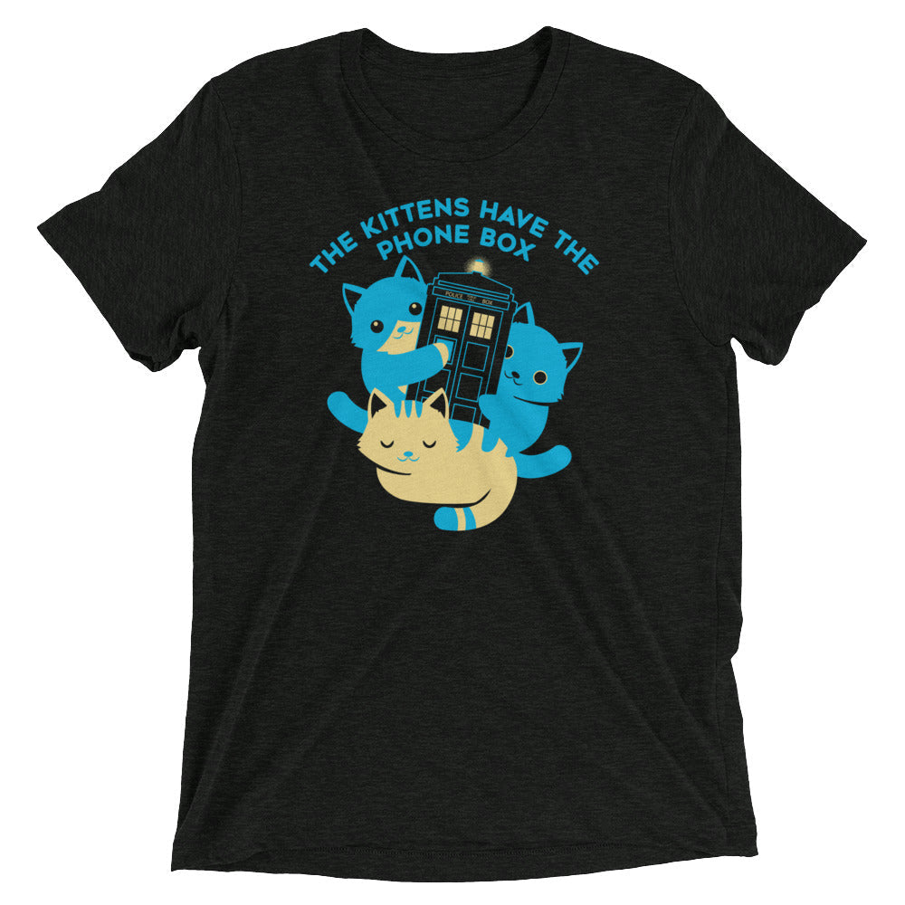 The Kittens Have The Phone Box Men's Tri-Blend Tee Hoodie, Sweatshirt | CoreVibeTees.com (Image 2)