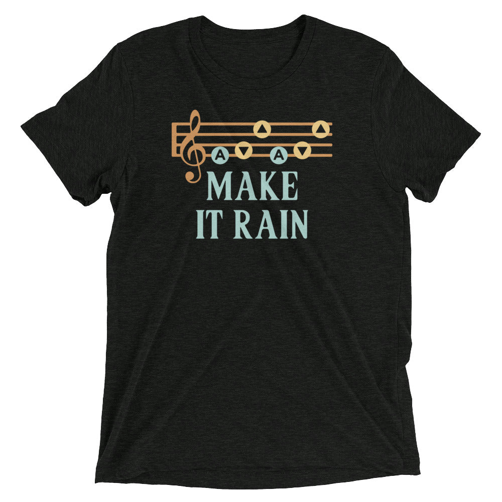 Make It Rain Men's Tri-Blend Tee Hoodie, Sweatshirt | CoreVibeTees.com (Image 2)