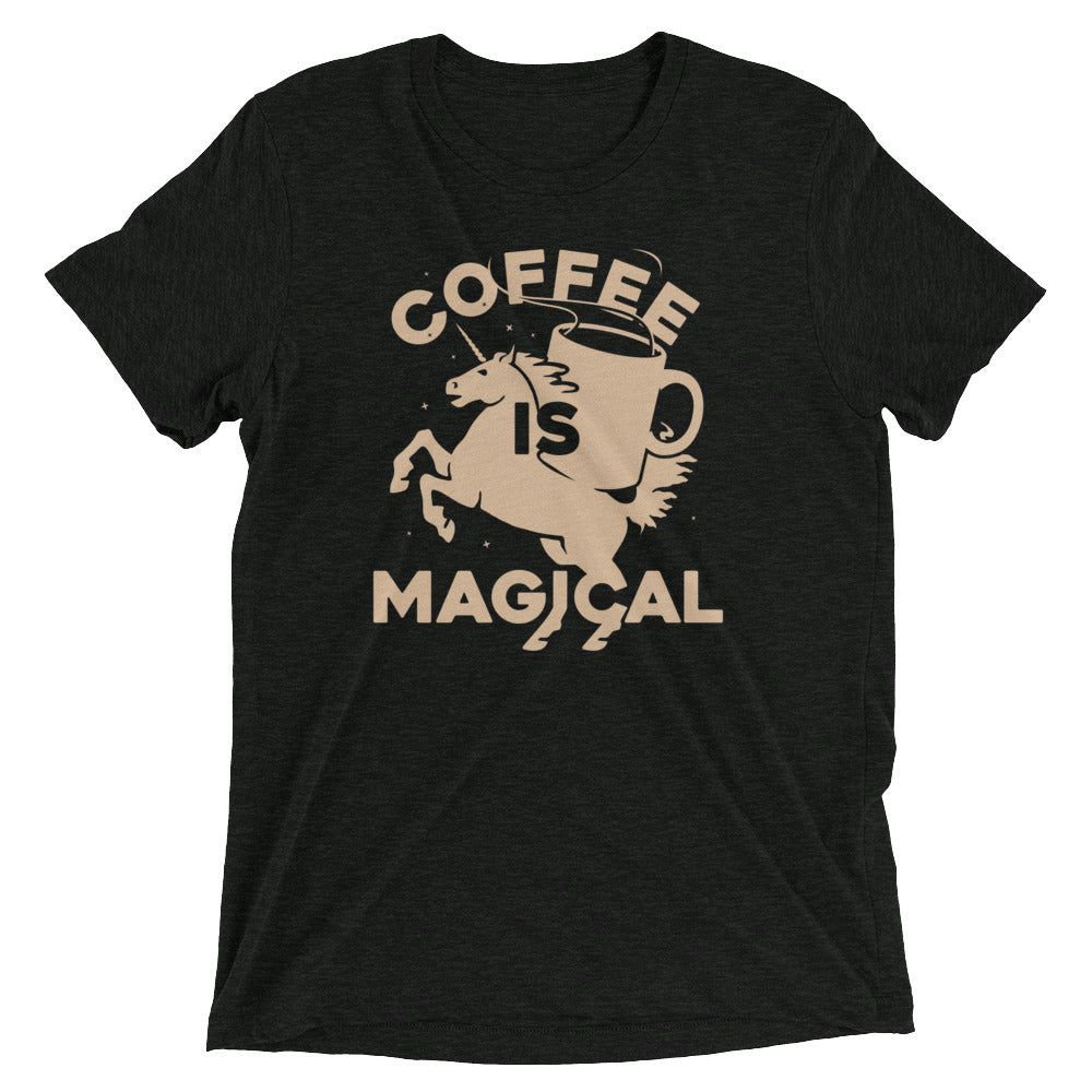 Coffee Is Magical Men's Tri-Blend Tee Hoodie, Sweatshirt | CoreVibeTees.com (Image 2)