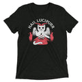 Hail Lucipurr Men's Tri-Blend Tee Hoodie, Sweatshirt | CoreVibeTees.com (Image 1)