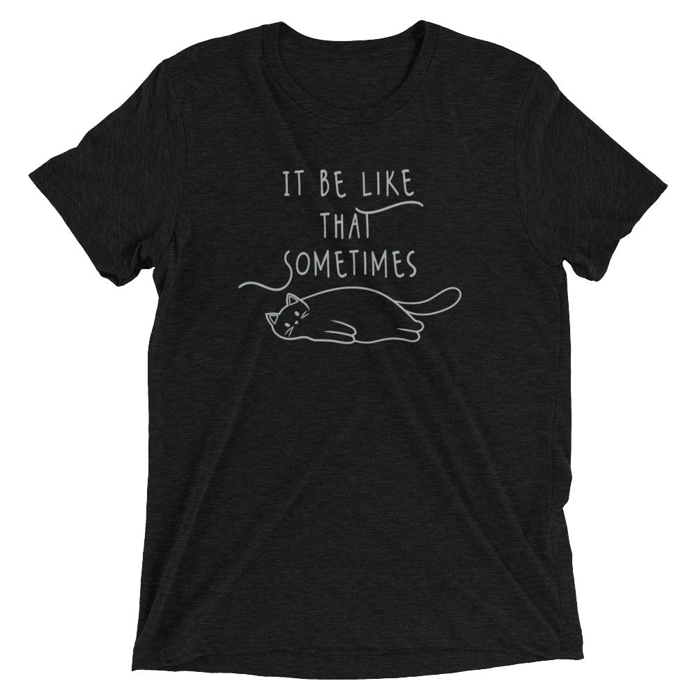 It Be Like That Sometimes Men's Tri-Blend Tee Hoodie, Sweatshirt | CoreVibeTees.com (Image 1)