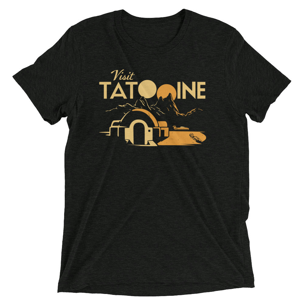 Visit Tatooine Men's Tri-Blend Tee Hoodie, Sweatshirt | CoreVibeTees.com (Image 1)