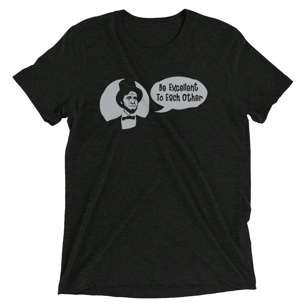Be Excellent to Each Other Men's Tri-Blend Tee Hoodie, Sweatshirt | CoreVibeTees.com (Image 1)
