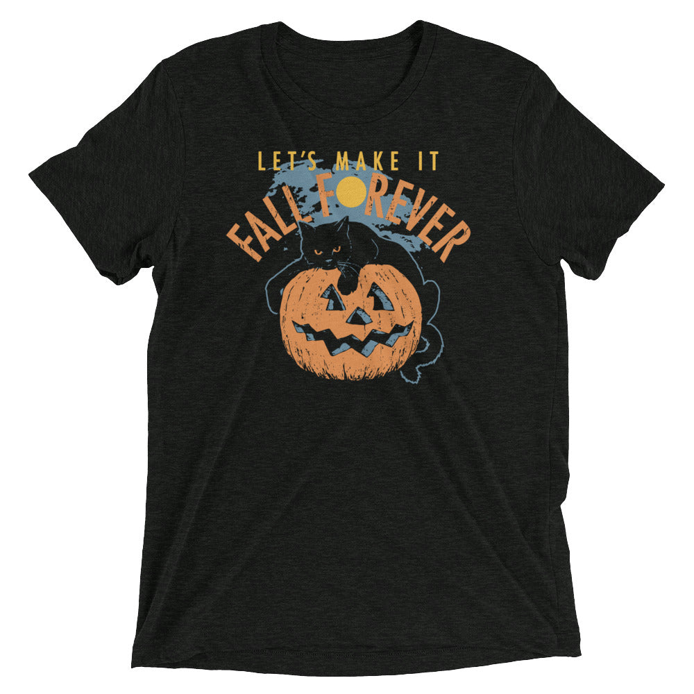 Fall Forever Men's Tri-Blend Tee Hoodie, Sweatshirt | CoreVibeTees.com (Image 1)