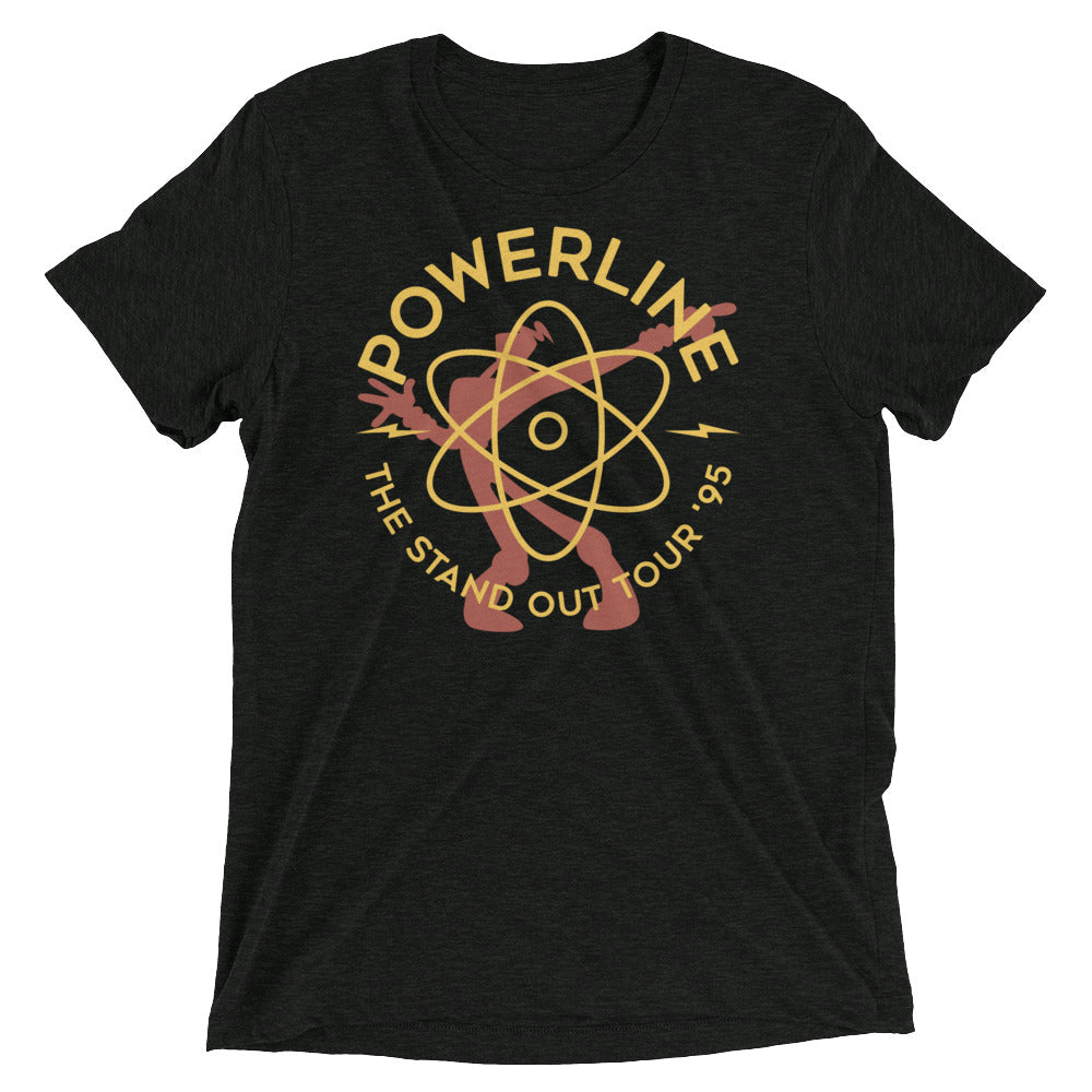 Powerline Men's Tri-Blend Tee Hoodie, Sweatshirt | CoreVibeTees.com (Image 1)