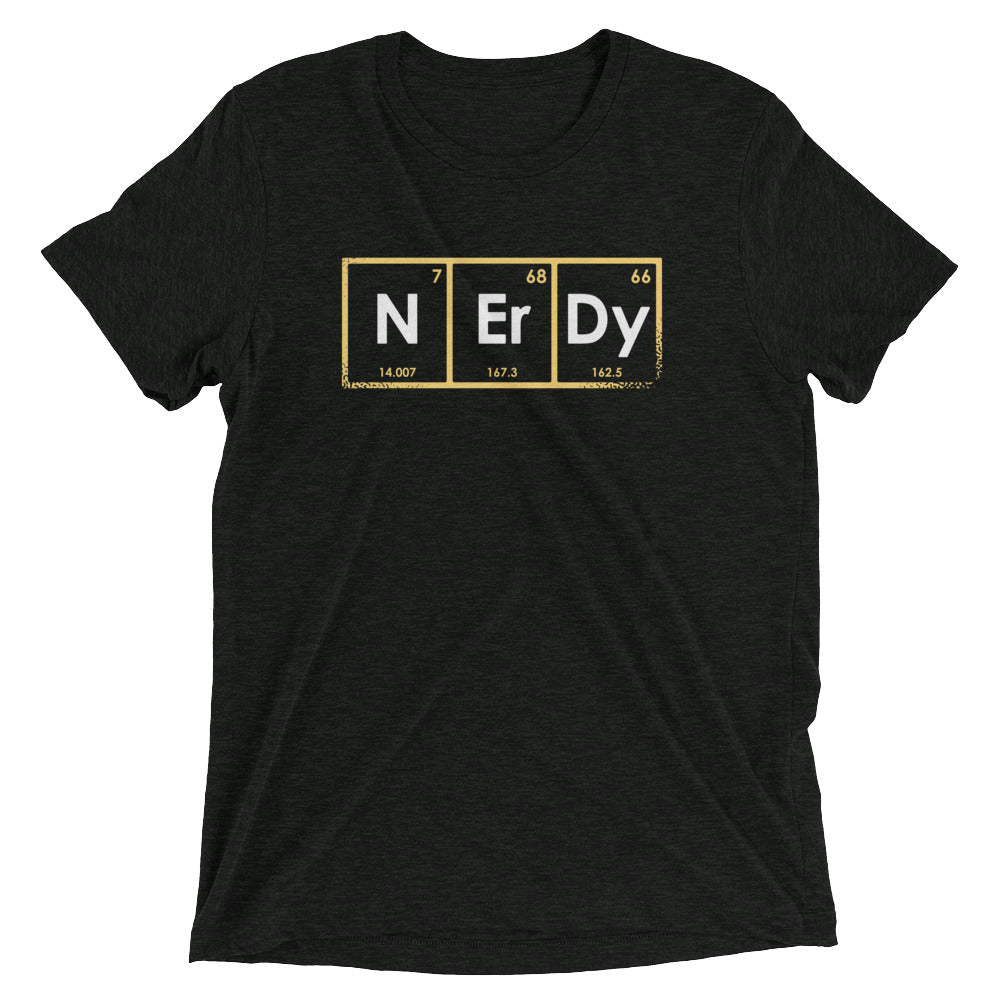 NErDy Elements Men's Tri-Blend Tee Hoodie, Sweatshirt | CoreVibeTees.com (Image 1)