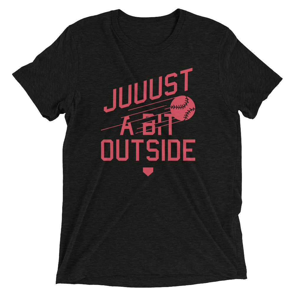 Just A Bit Outside Men's Tri-Blend Tee Hoodie, Sweatshirt | CoreVibeTees.com (Image 2)