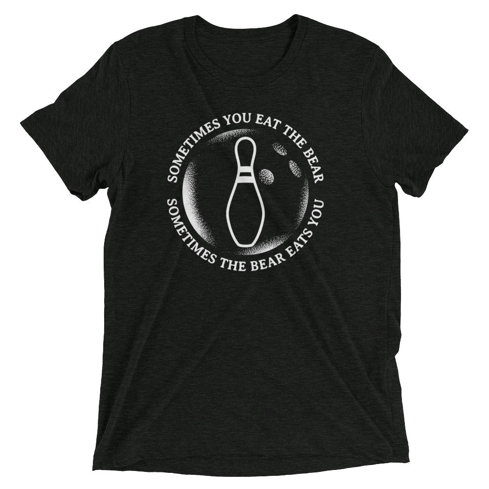 Sometimes You Eat The Bear Men's Tri-Blend Tee Hoodie, Sweatshirt | CoreVibeTees.com (Image 1)