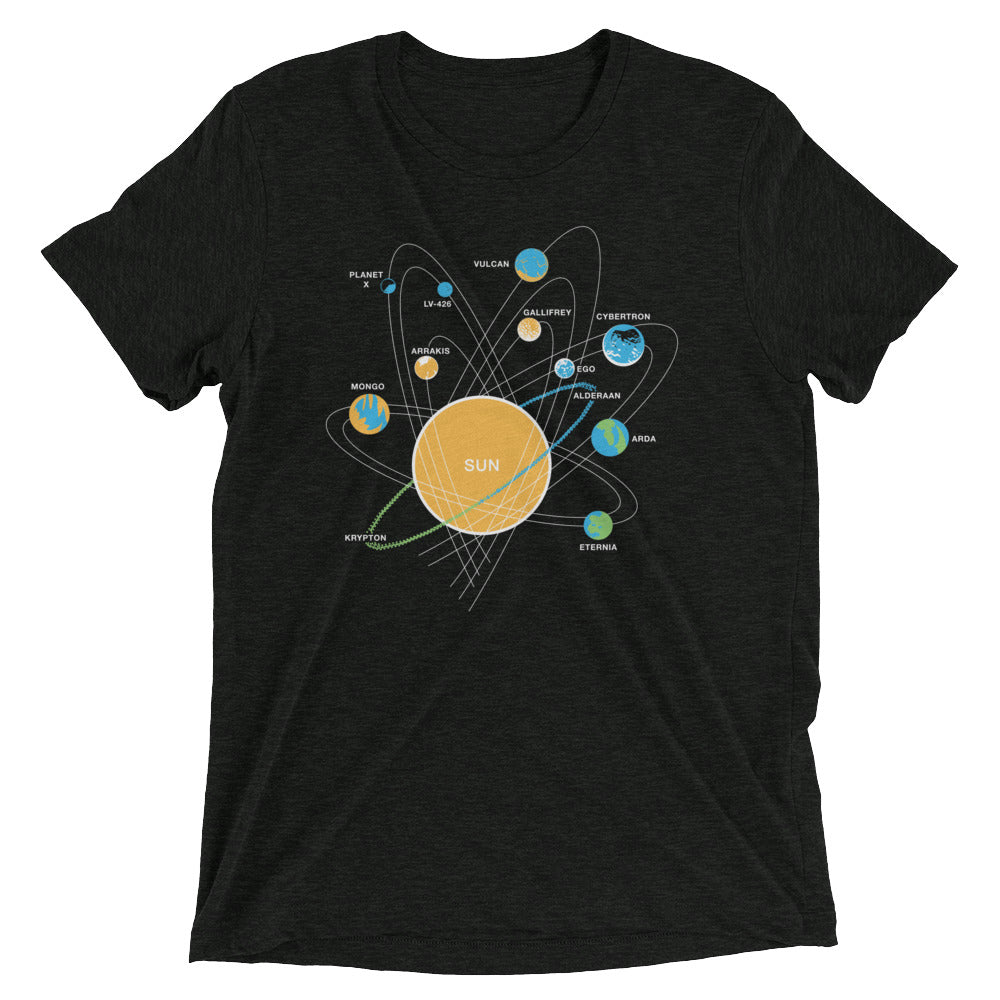 Solar System Men's Tri-Blend Tee Hoodie, Sweatshirt | CoreVibeTees.com (Image 1)