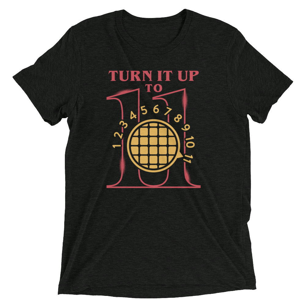 Turn It Up To 11 Men's Tri-Blend Tee Hoodie, Sweatshirt | CoreVibeTees.com (Image 1)