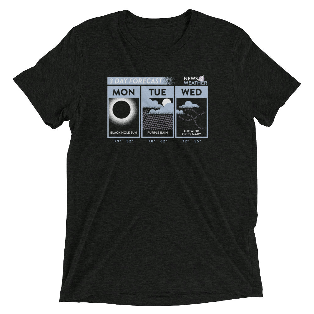 3 Day Forecast Men's Tri-Blend Tee Hoodie, Sweatshirt | CoreVibeTees.com (Image 1)