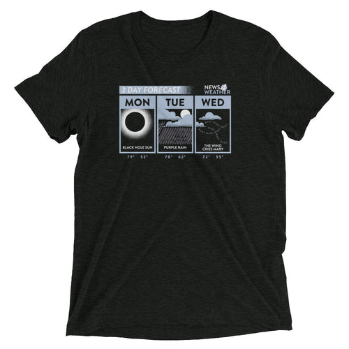 3 Day Forecast Men's Tri-Blend Tee Hoodie, Sweatshirt | CoreVibeTees.com (Image 1)