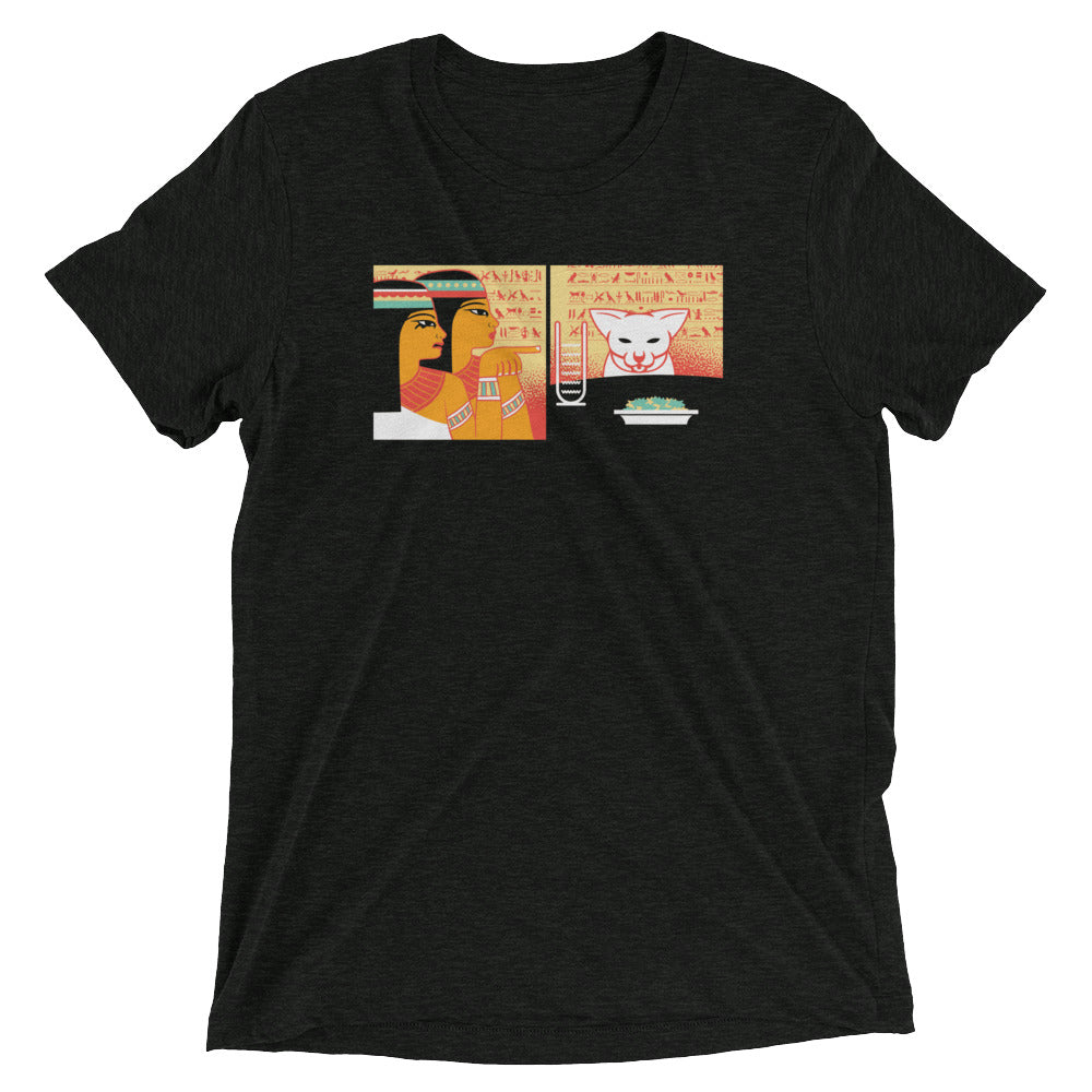Egyptian Cat Men's Tri-Blend Tee Hoodie, Sweatshirt | CoreVibeTees.com (Image 1)