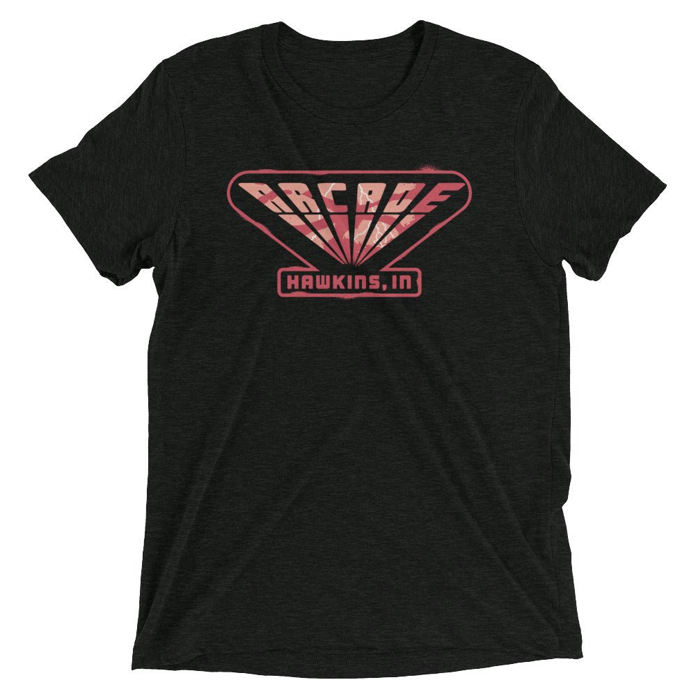 Arcade Men's Tri-Blend Tee Hoodie, Sweatshirt | CoreVibeTees.com (Image 1)