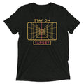 Stay On Target Men's Tri-Blend Tee Hoodie, Sweatshirt | CoreVibeTees.com (Image 1)