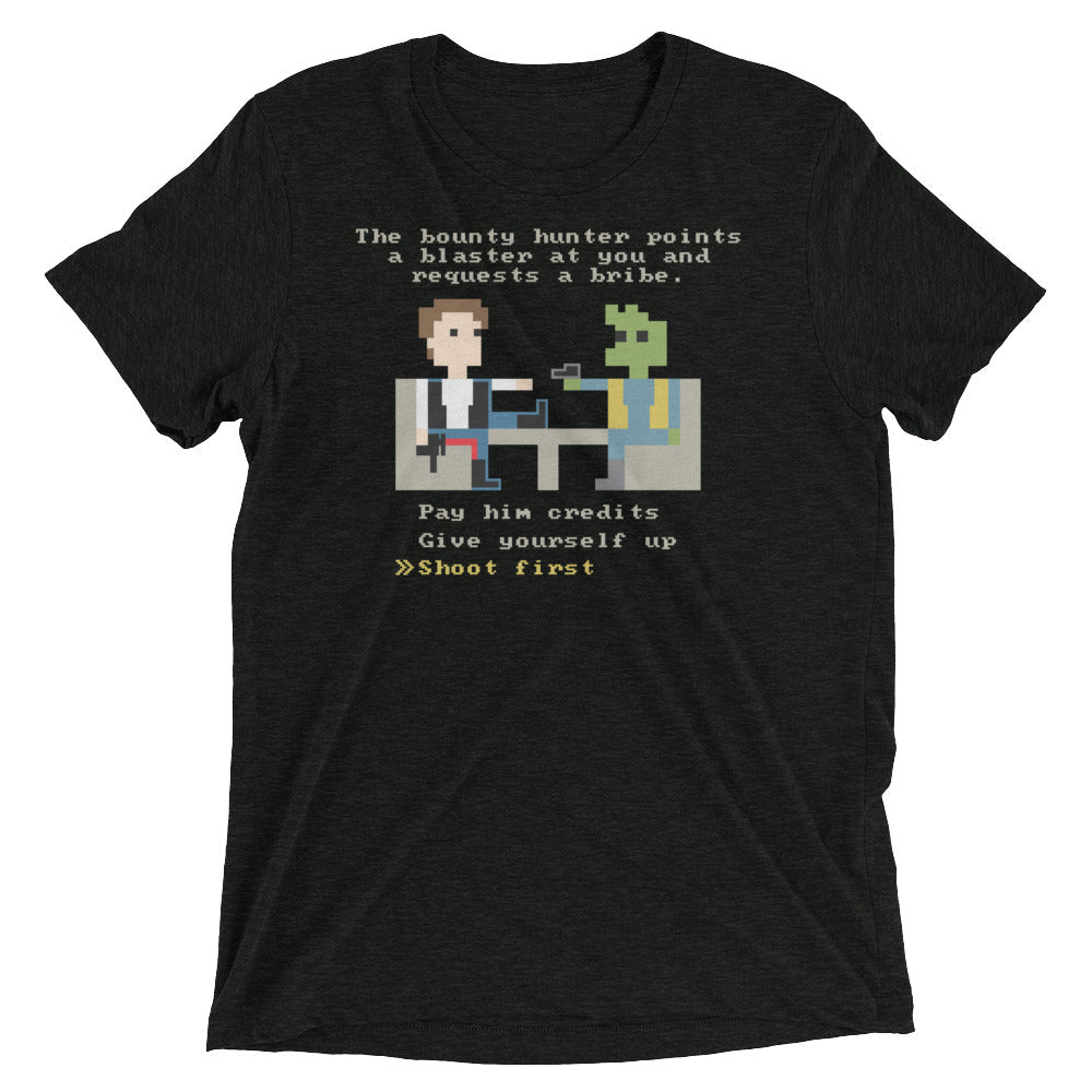 The Bounty Hunter Men's Tri-Blend Tee Hoodie, Sweatshirt | CoreVibeTees.com (Image 1)