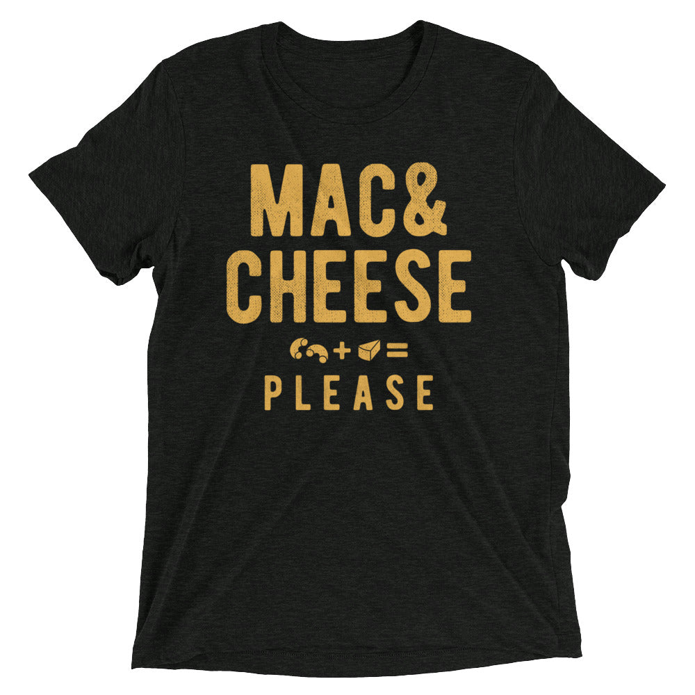 Mac And Cheese Please Men's Tri-Blend Tee Hoodie, Sweatshirt | CoreVibeTees.com (Image 2)