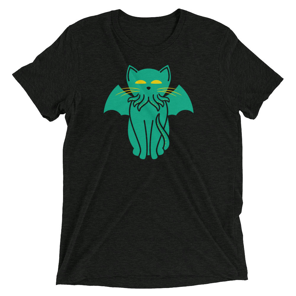 Cathulhu Men's Tri-Blend Tee Hoodie, Sweatshirt | CoreVibeTees.com (Image 2)