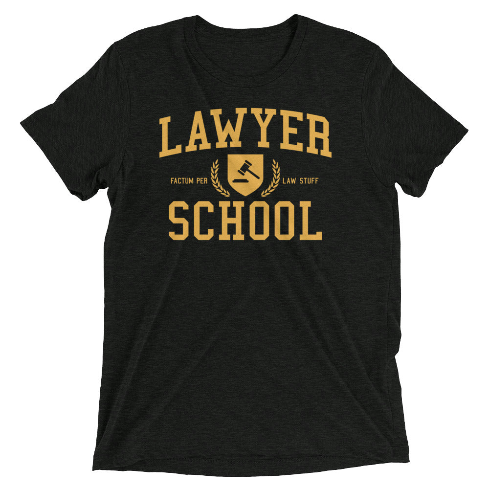 Lawyer School Men's Tri-Blend Tee Hoodie, Sweatshirt | CoreVibeTees.com (Image 2)