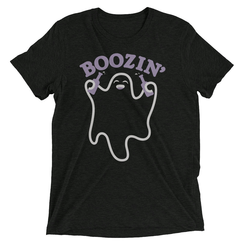 Boozin' Men's Tri-Blend Tee Hoodie, Sweatshirt | CoreVibeTees.com (Image 1)
