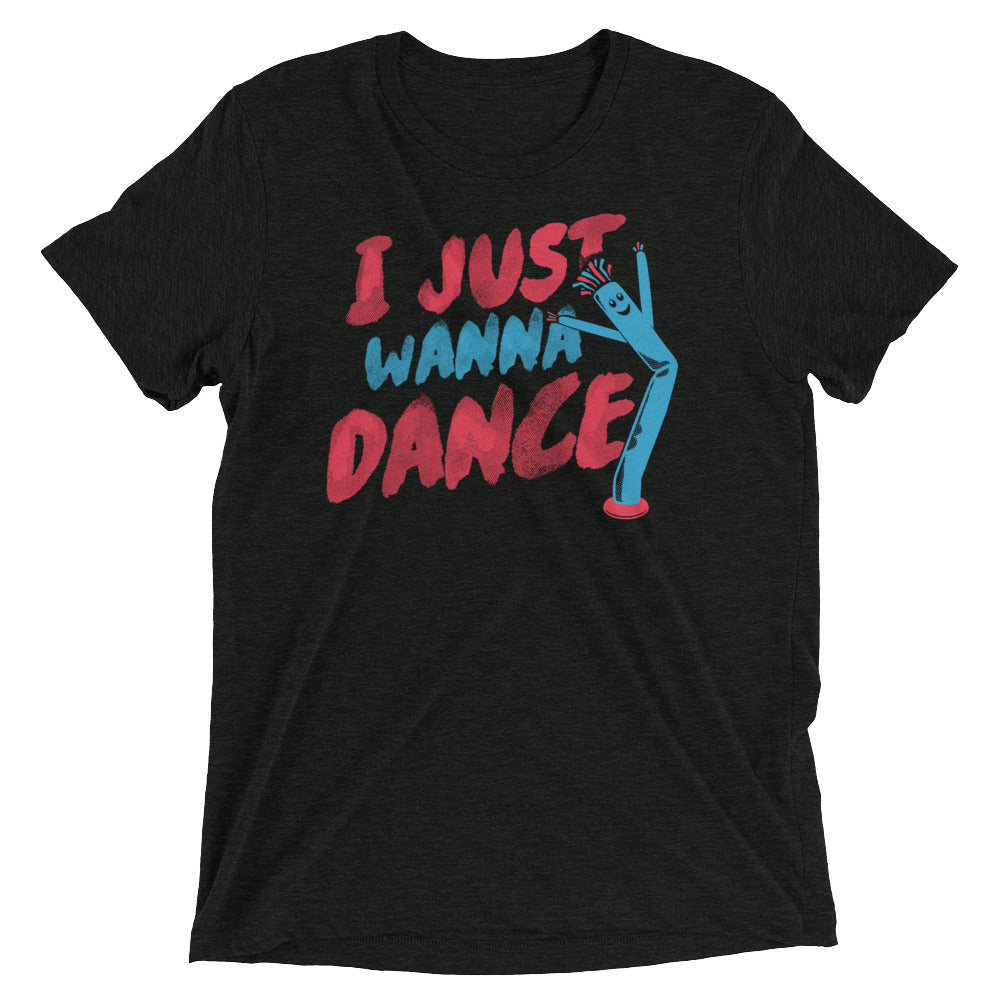 I Just Wanna Dance Men's Tri-Blend Tee Hoodie, Sweatshirt | CoreVibeTees.com (Image 2)