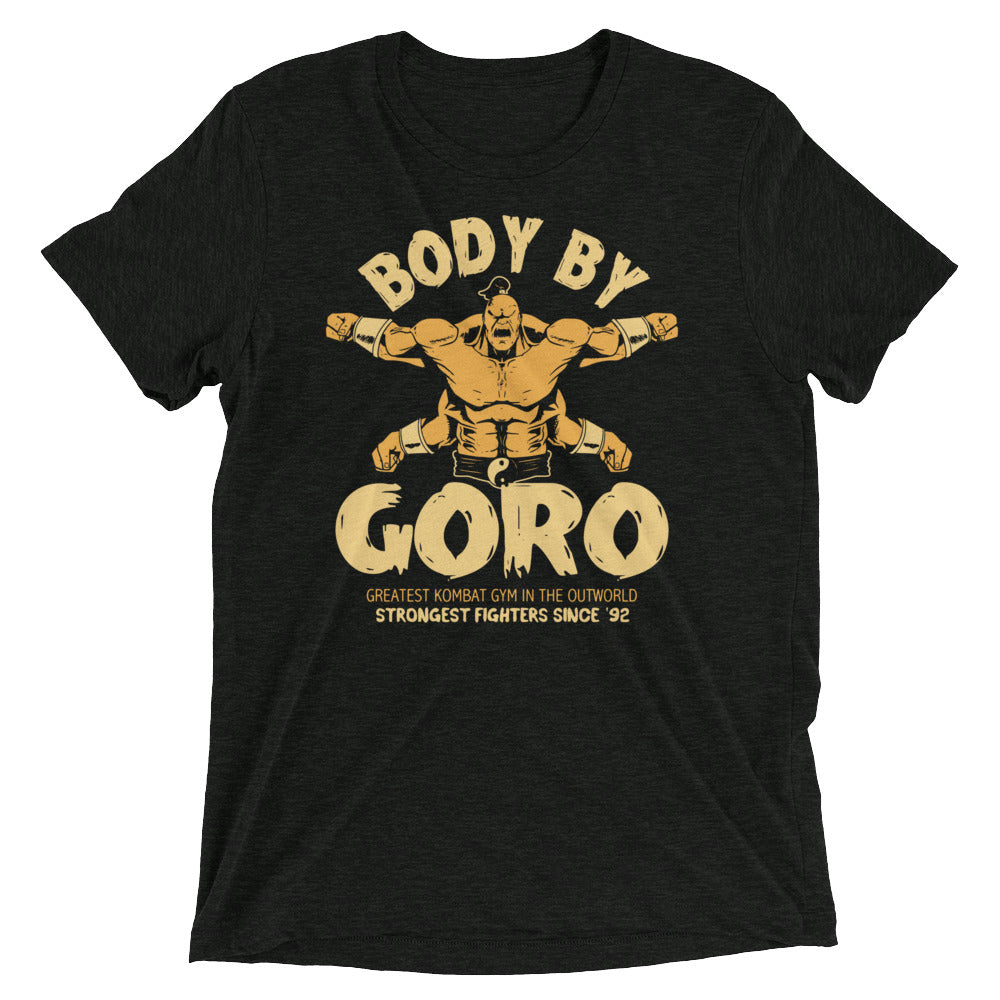 Body By Goro Men's Tri-Blend Tee Hoodie, Sweatshirt | CoreVibeTees.com (Image 2)