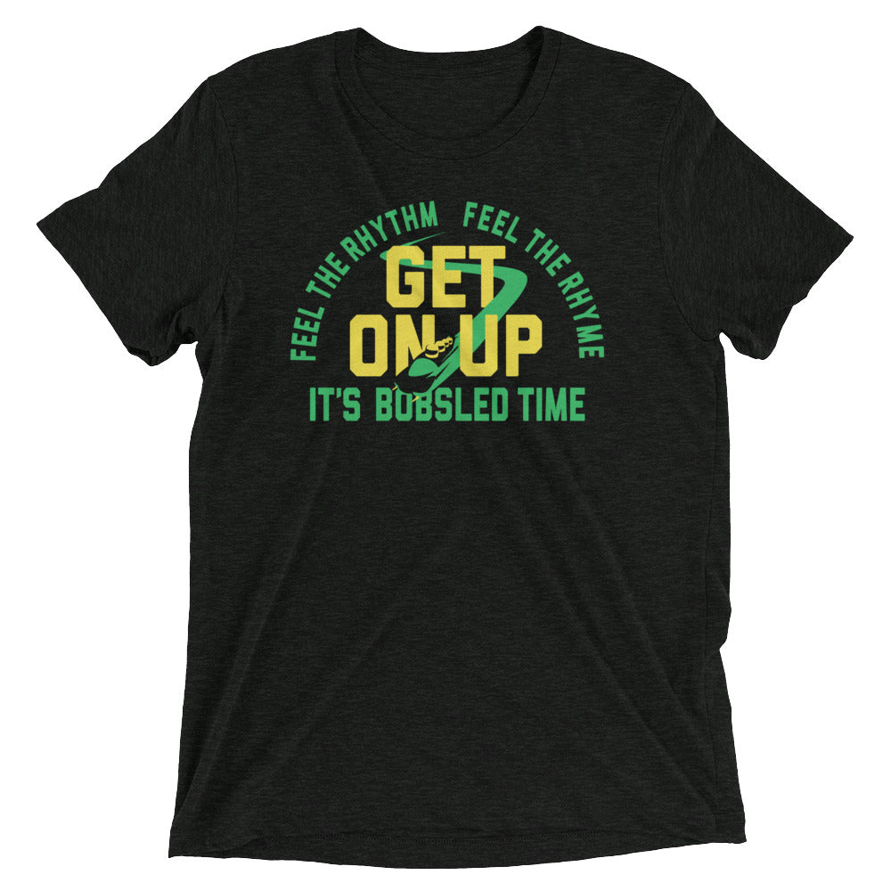 It's Bobsled Time Men's Tri-Blend Tee Hoodie, Sweatshirt | CoreVibeTees.com (Image 1)