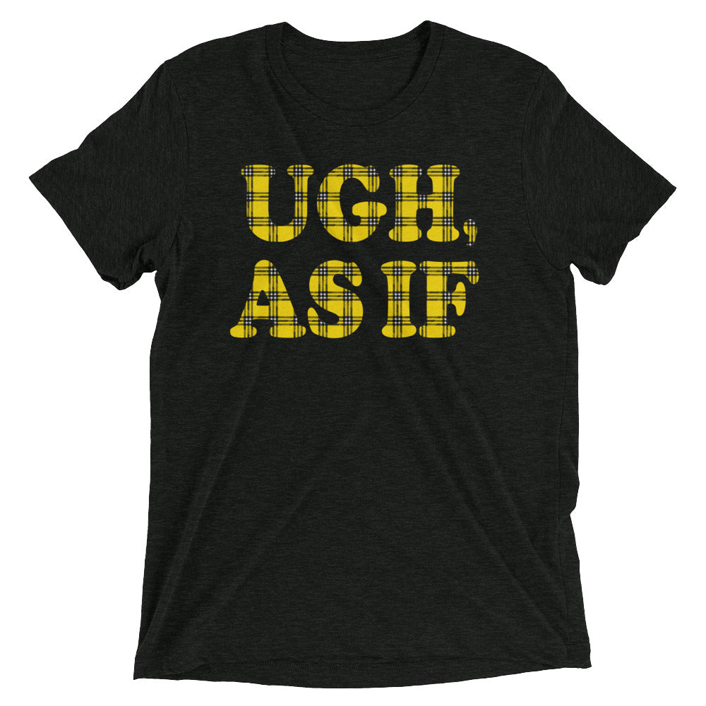 Ugh, As If Men's Tri-Blend Tee Hoodie, Sweatshirt | CoreVibeTees.com (Image 2)