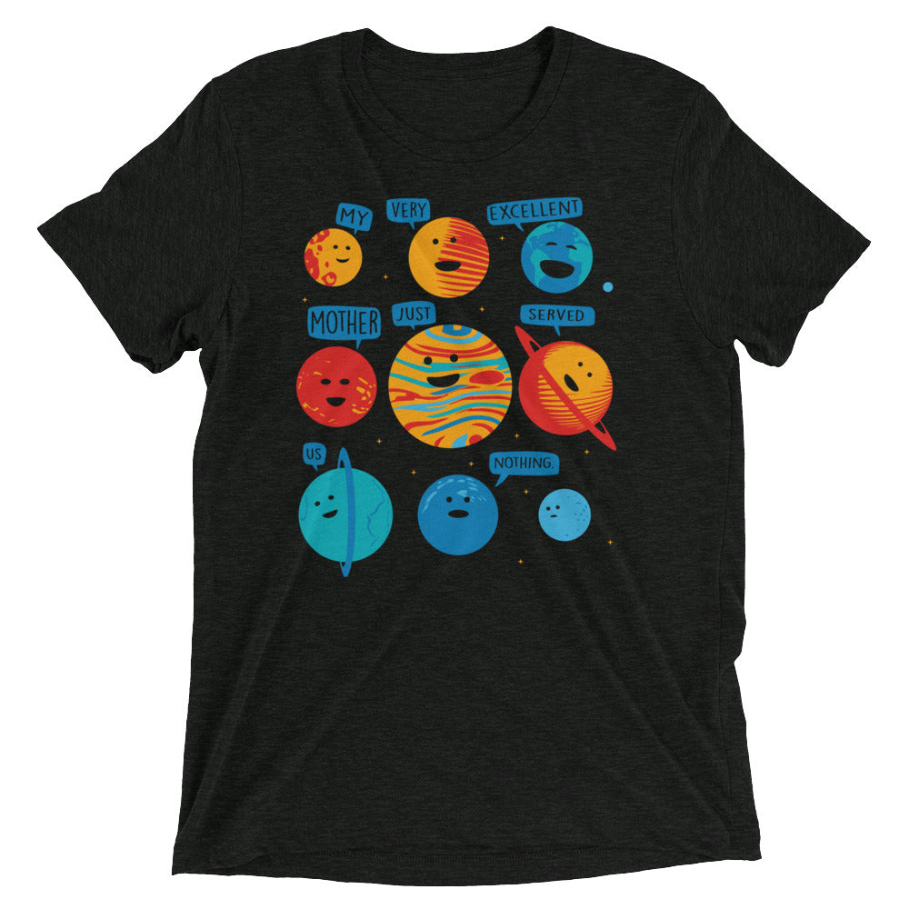 My Very Excellent Mother Just Served Us Nothing Men's Tri-Blend Tee Hoodie, Sweatshirt | CoreVibeTees.com (Image 1)