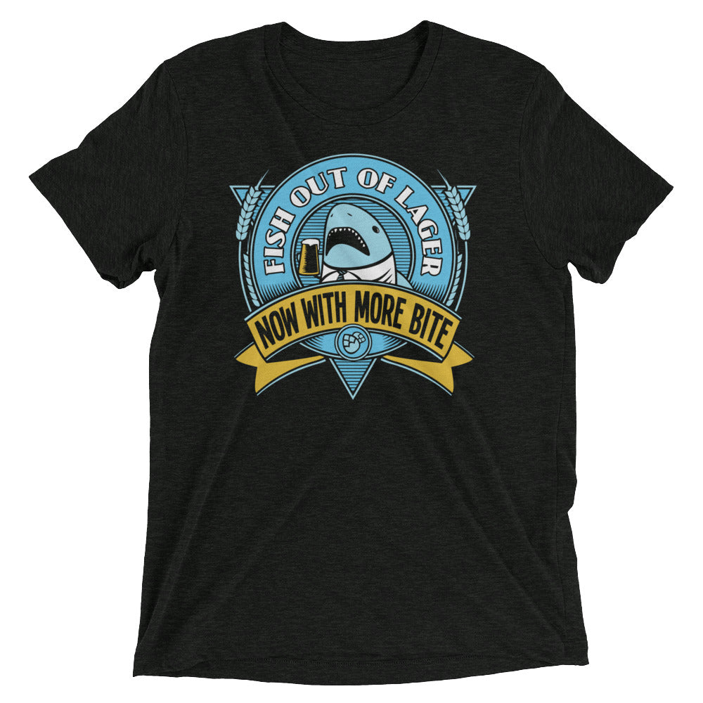 Fish Out Of Lager Men's Tri-Blend Tee Hoodie, Sweatshirt | CoreVibeTees.com (Image 1)