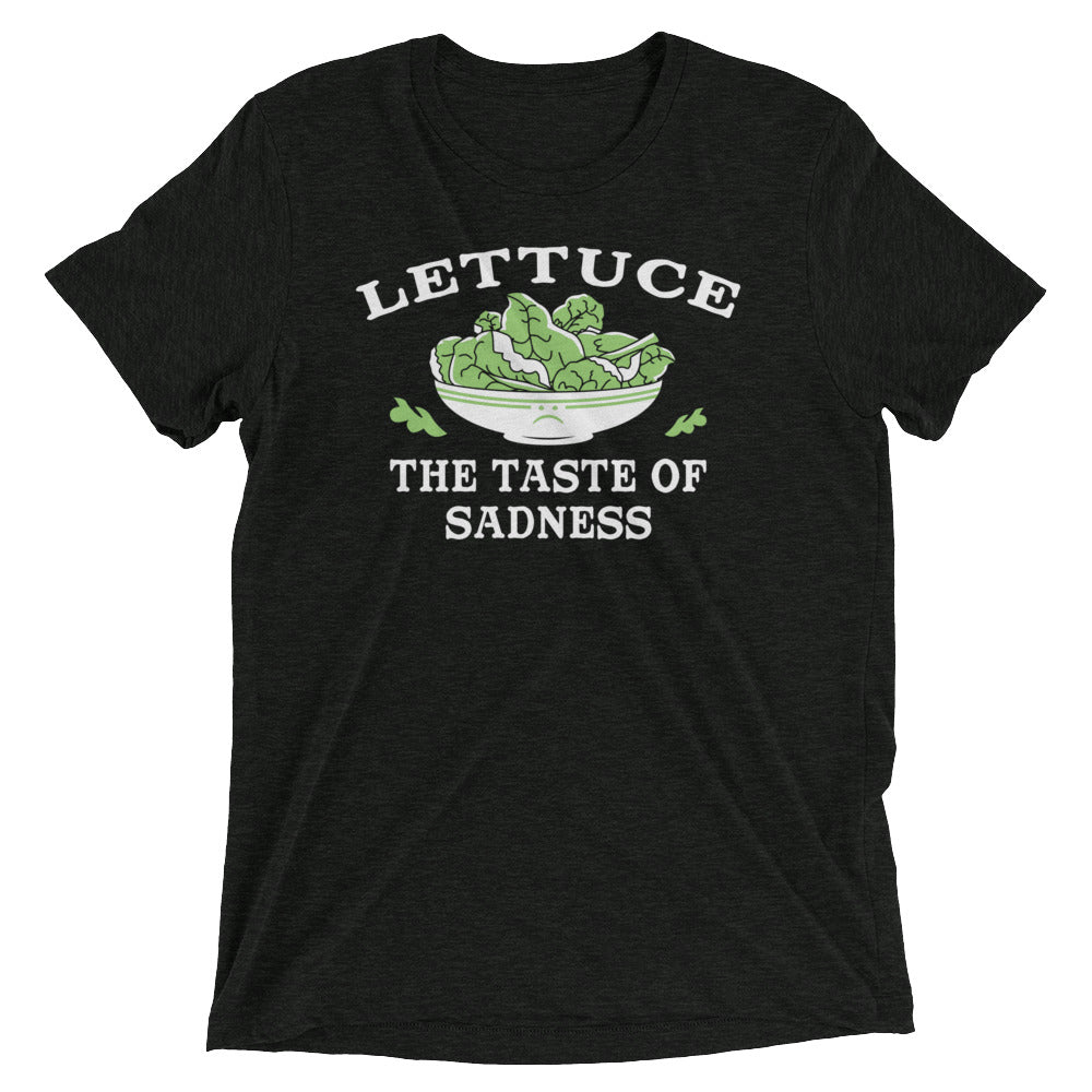 Lettuce, The Taste Of Sadness Men's Tri-Blend Tee Hoodie, Sweatshirt | CoreVibeTees.com (Image 2)