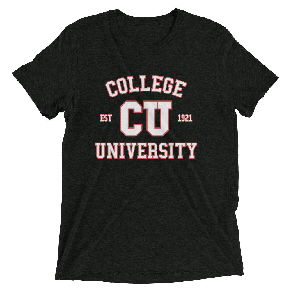 College University Men's Tri-Blend Tee Hoodie, Sweatshirt | CoreVibeTees.com (Image 2)