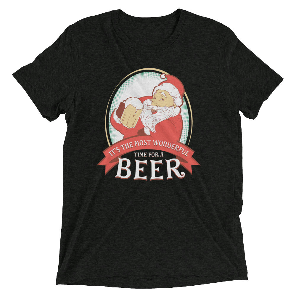 It's the Most Wonderful Time Men's Tri-Blend Tee Hoodie, Sweatshirt | CoreVibeTees.com (Image 2)