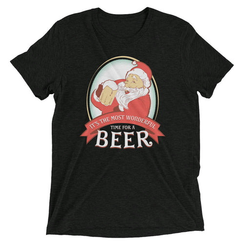 It's the Most Wonderful Time Men's Tri-Blend Tee Hoodie, Sweatshirt | CoreVibeTees.com (Image 2)