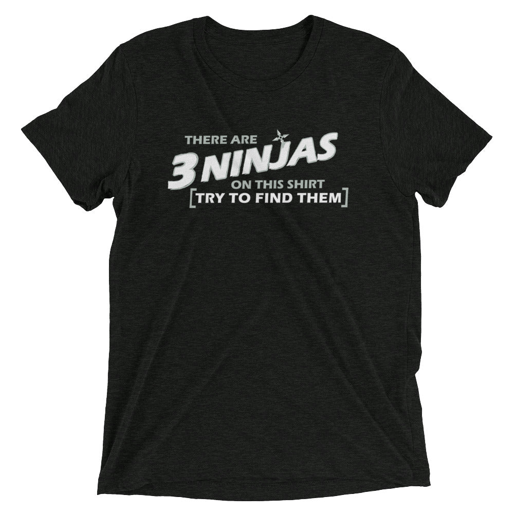 3 Ninjas Men's Tri-Blend Tee Hoodie, Sweatshirt | CoreVibeTees.com (Image 2)