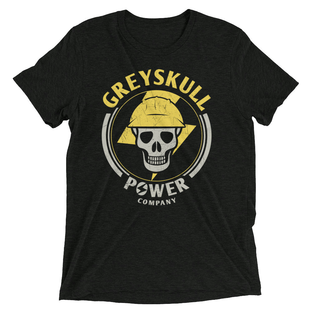 Greyskull Power Company Men's Tri-Blend Tee Hoodie, Sweatshirt | CoreVibeTees.com (Image 1)