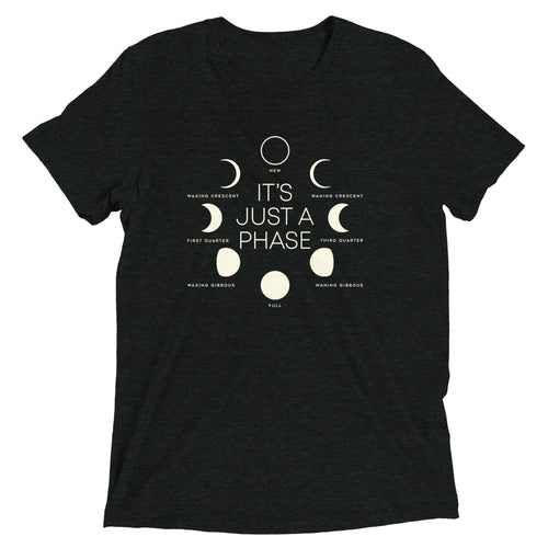 It's Just A Phase Men's Tri-Blend Tee Hoodie, Sweatshirt | CoreVibeTees.com (Image 1)
