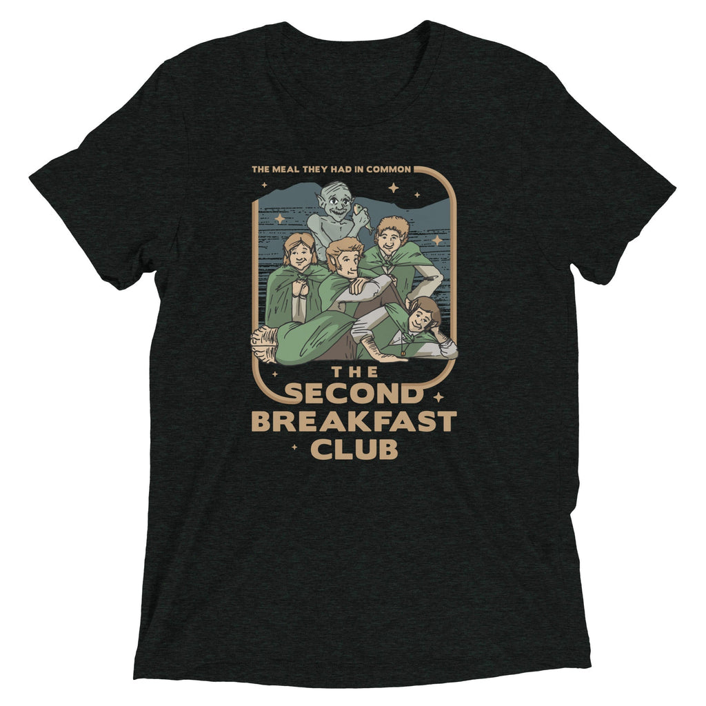 The Second Breakfast Club Men's Tri-Blend Tee Hoodie, Sweatshirt | CoreVibeTees.com (Image 2)