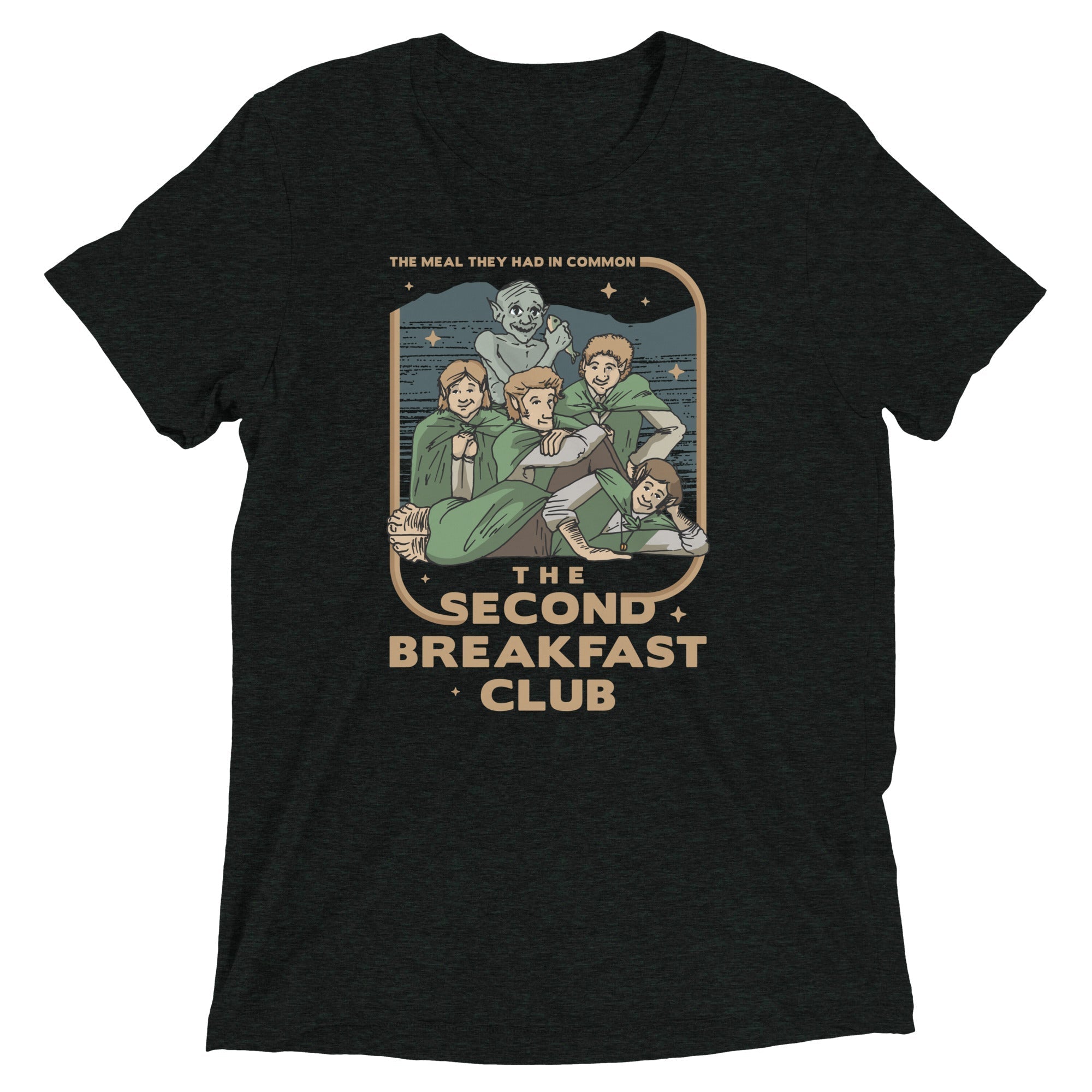 The Second Breakfast Club Men's Tri-Blend Tee Hoodie, Sweatshirt | CoreVibeTees.com (Image 2)